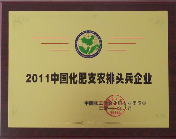 2011中國化肥支農排頭兵企業